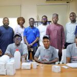 Mozuk Futures Solutions with Fidelity Bank Plc commemorates World Blood Donor Day in Abuja Pic.i. Chief Security Officer, Fidelity Bank Plc, Okpanachi Alfred (back row, L); Operations Manager, Mozuk Healthcare Group, Ekundayo Oyewole (front row, L); Laboratory Technician, Mozuk Future Solutions (MFS), Esther Bitrus (front row, M); Product Manager of MFS, Harry Omoakhia (front row, R) and other participant's, during the awareness campaign on voluntary blood donation as part of the activities to mark the World Blood Donor Day organisesd by Mozuk Future Solutions in collaboration with the Fidelity Bank Plc , in Abuja. 14/6/2025/Jimah Suleman/NAN