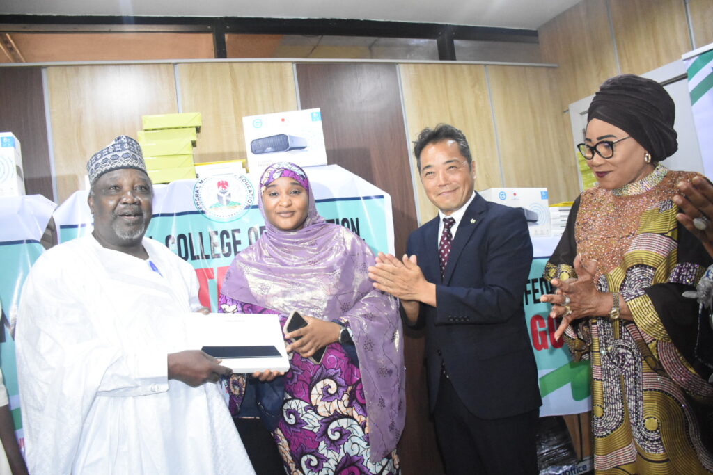 Government of Japan donates ICT equipment to 15 Federal and State Colleges of Education in Nigeria.