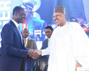 Minister of Finance and Coordinating Minister of the Economy, Mr Taiwo Oyedele (L); with the Minister of Information and National Orientation, Alhaji Mohammed Idris, during a news conference on Nigerian's reform scorecard the benefits, costs and harms prevented organised by the Federal Ministry of Finance in Abuja on Wednesday (19/8/26).