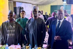 From left: Permanent Secretary, Special Duties, Mr Mohammed Danjuma; Minister of Finance and Coordinating Minister of the Economy, Mr Taiwo Oyedele and the Permanent Secretary, Federal Ministry of Finance, Raymond Omach, during the Send-Forth Reception for the Class of 2025 and 2026, and the 2025 rewards and recognition ceremony, held to celebrate retirees and recognize their outstanding contributions to the Service in Abuja on Thursday (27/8/26).